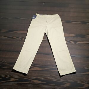 GAP Womens Slim Ankle Pants Size 4 green Stretch Cotton Chino NWT
